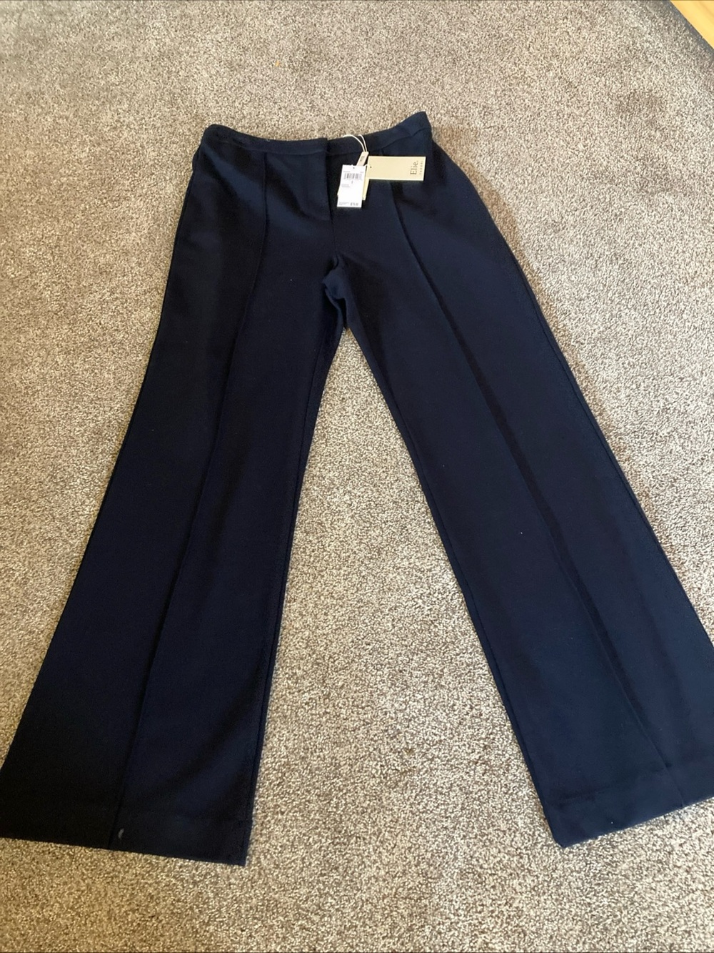 Elie Tahari Women's Pants Navy Blue  Dress Trousers Sz 6 Rayon Nylon Spandex NWT